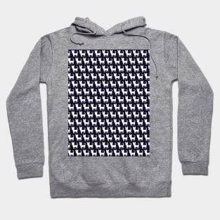 Chihuahua silhouette print (mini) navy blue Hoodie